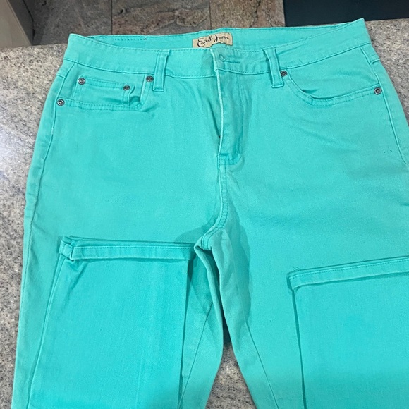 Earl Jeans Vibrant Teal Denim - Picture 1 of 7